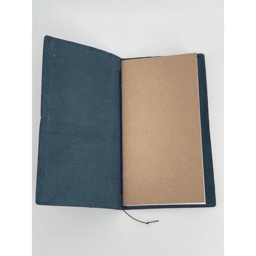 Traveler's Notebook Passport Blue Leather Cover New No Box Japan TN - Picture 5 of 6